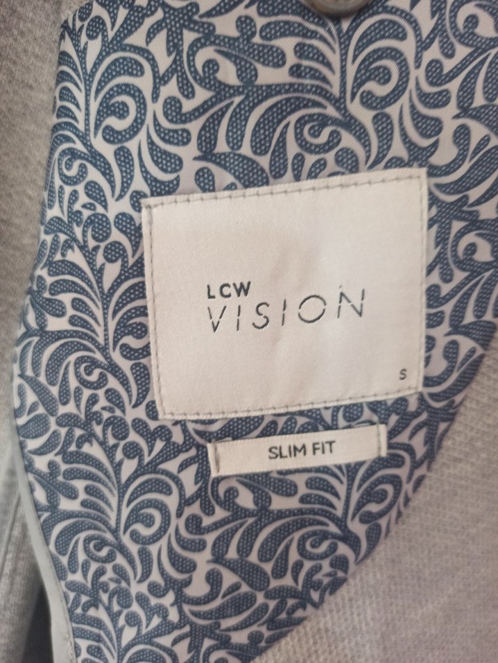 Gri Erkek Düğmeli Ofis Ceketi - Görsel 4