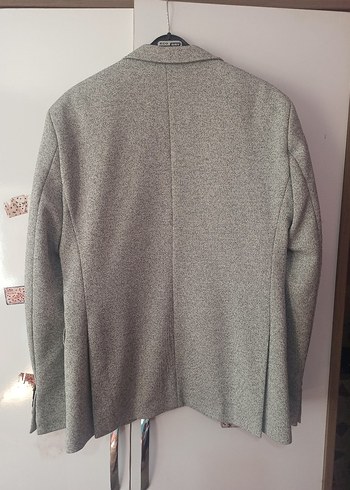 Gri Erkek Düğmeli Blazer Ceket - Görsel 3