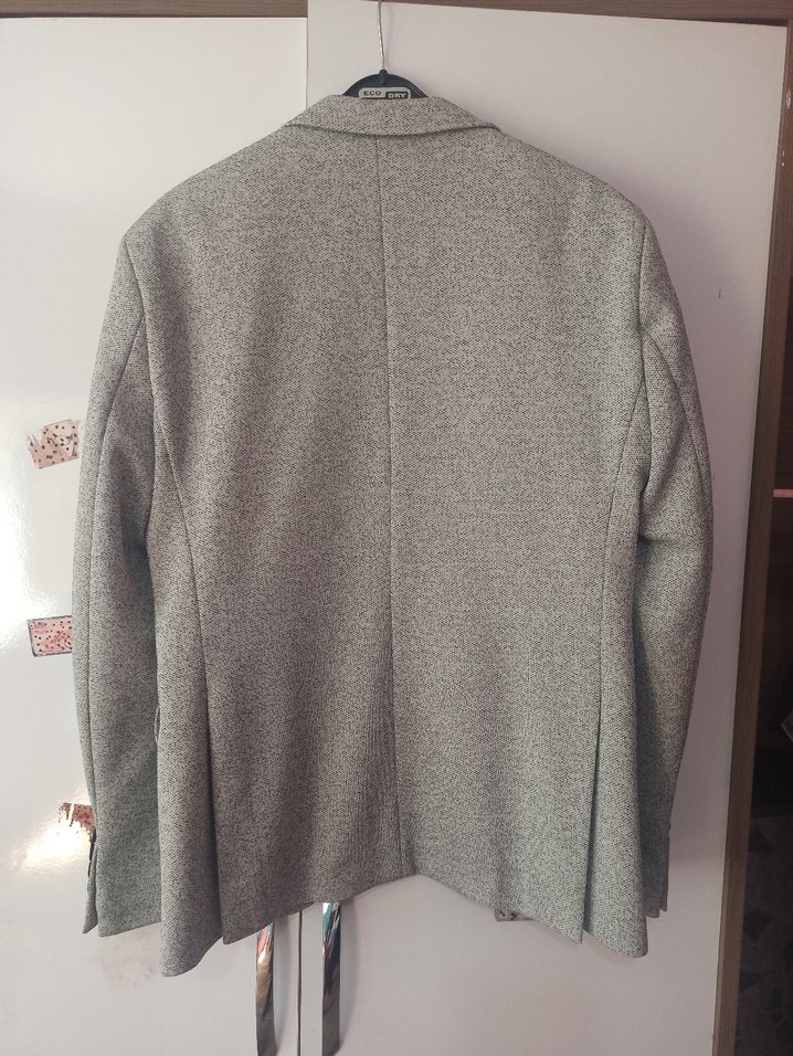 Gri Erkek Düğmeli Blazer Ceket - Görsel 3