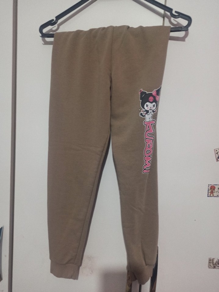 Kız Çocuk Kahverengi Rahat Eşofman Takımı - Görsel 3