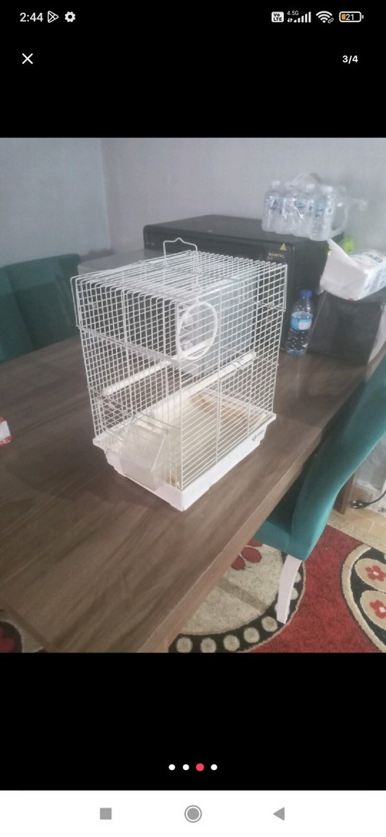 Beyaz Küçük Evcil Hayvan Kafesi - Görsel 2