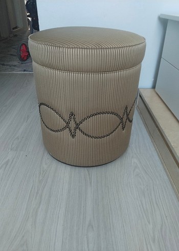 Beden Bej Çocuk sandalye Gri Desenli puf