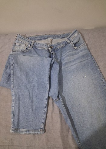 Diğer Kadın Mavi Normal Kesim Denim Pantolon