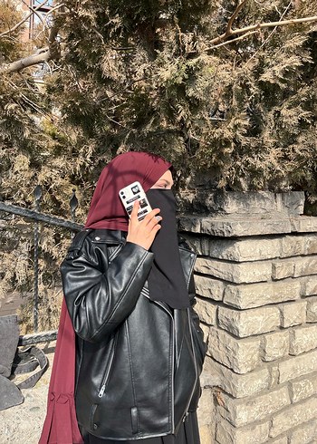 Siyah Deri ceket - Görsel 2