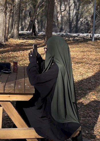 Arap tülü kumaş şal ve peçesi - Görsel 2