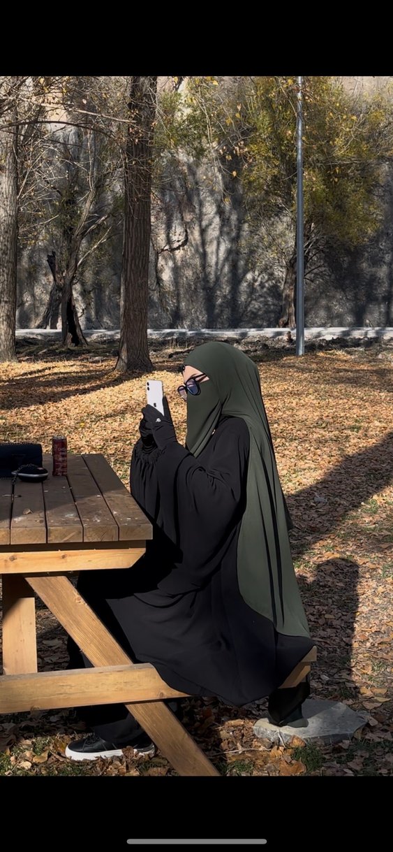 Arap tülü kumaş şal ve peçesi - Görsel 3