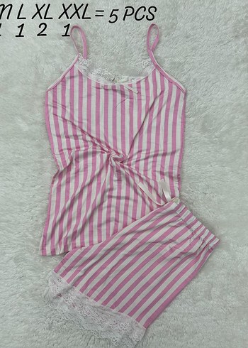 Viskon şort Pijama takım