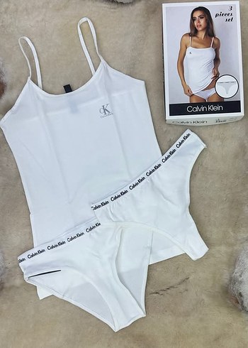 Calvin Klein Beyaz Mini Atlet ve Külot Takımı