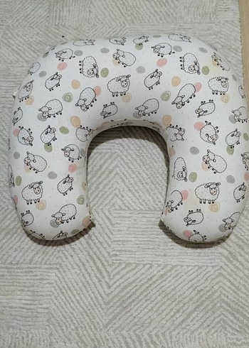 Beyaz Baskılı Emzirme ve Hamile Yastığı - Görsel 3