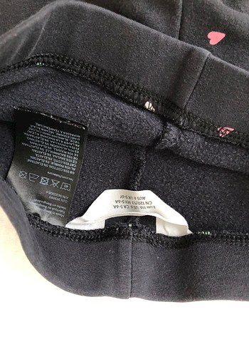 Siyah Kız Çocuk Elastik Pamuk Tayt - Görsel 2