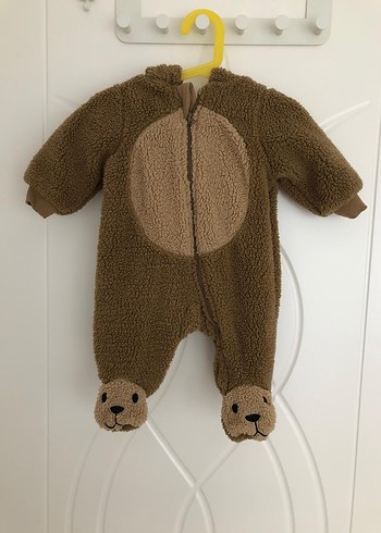 Kahverengi Kürklü Bebek Tulumu - Görsel 2
