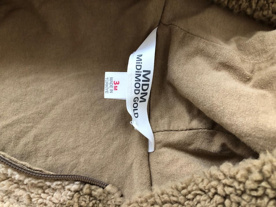 Kahverengi Kürklü Bebek Tulumu - Görsel 3