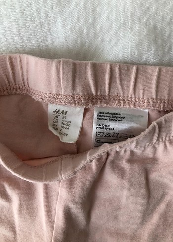 Kız Çocuk Bej Pamuklu Tayt - Görsel 2