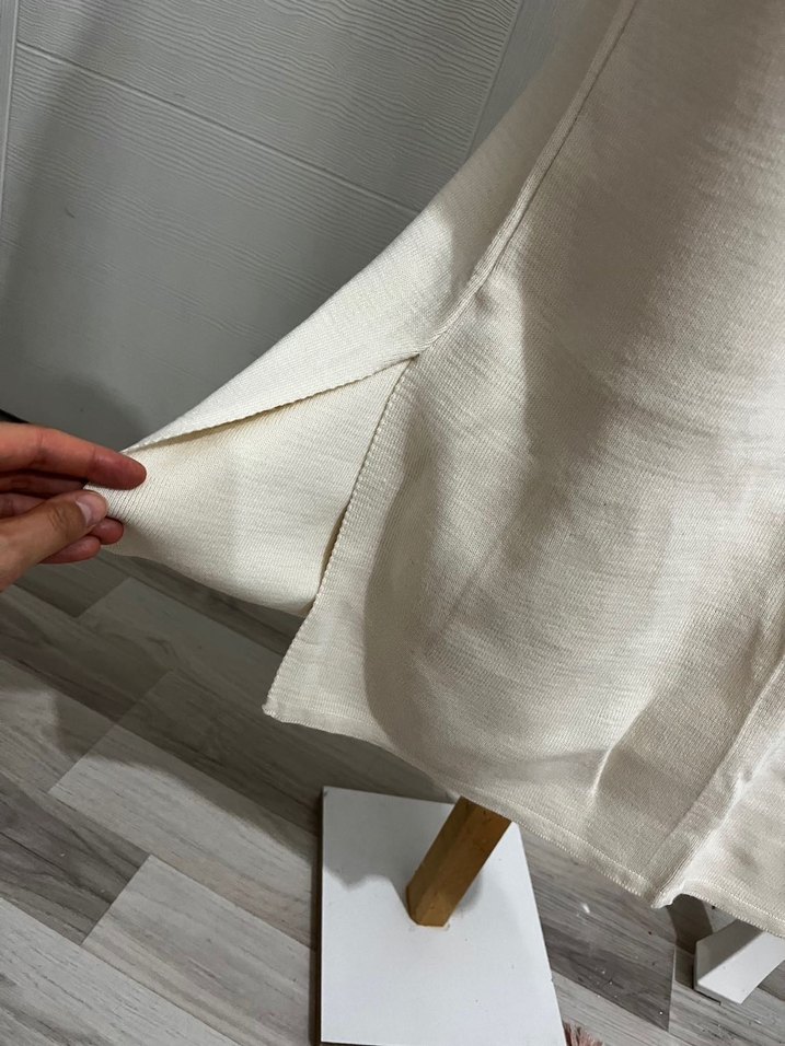 Düğmeli Bej Kadın ikili takım - Görsel 3