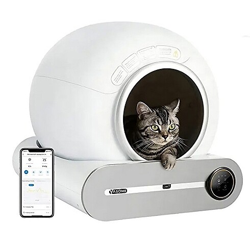Yasomi Smart Cat Cleaner 9lt Kapasiteli ve Wifi Uygulama Bağlant