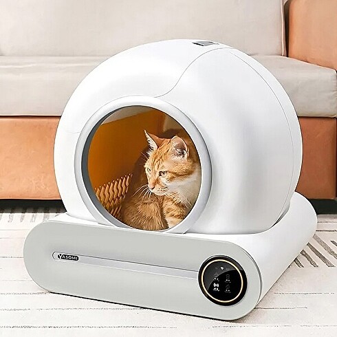 Beden Renk Yasomi Smart Cat Cleaner 9lt Kapasiteli ve Wifi Uygulama Bağlant