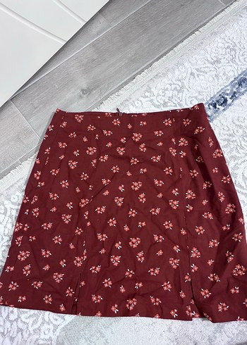 Çiçekli Midi Etek - Görsel 2