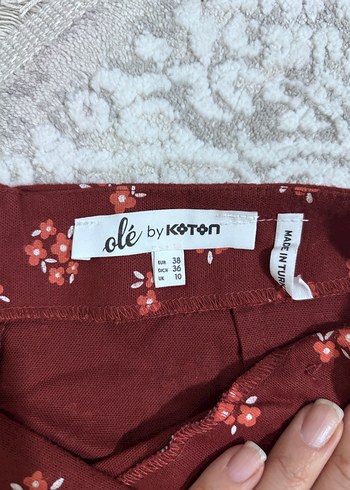 Çiçekli Midi Etek - Görsel 4