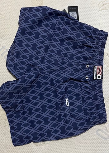 Avva Erkek Lacivert Desenli Deniz Şortu - Görsel 2