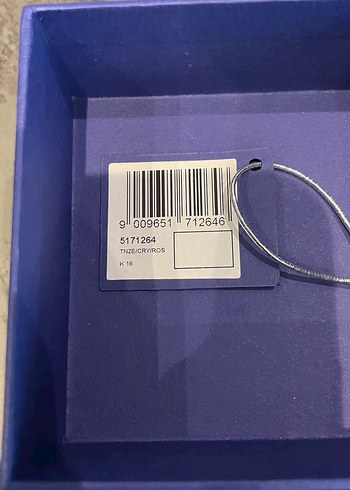 Swarovski Altın Renk Zincir Detaylı Midi Kolye - Görsel 2