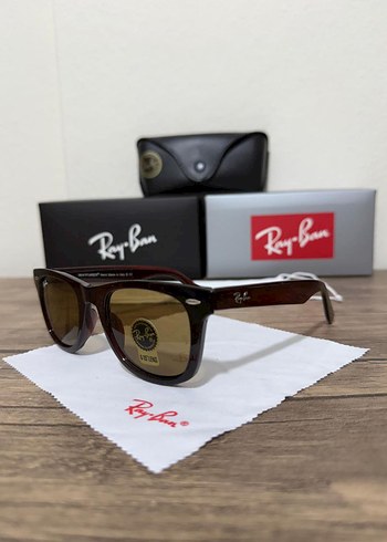 Beden kahverengi Renk Kahverengi Ruffle Detaylı Ray-Ban Kadın Güneş Gözlüğü