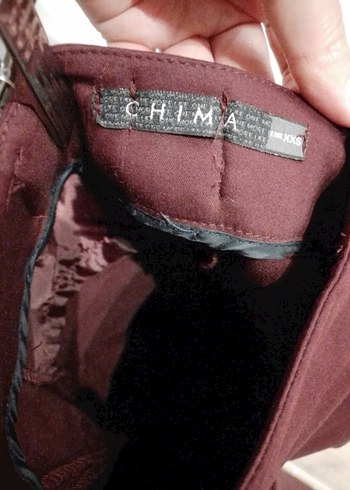 Chima Bordo Kadın Kumaş Pantolon