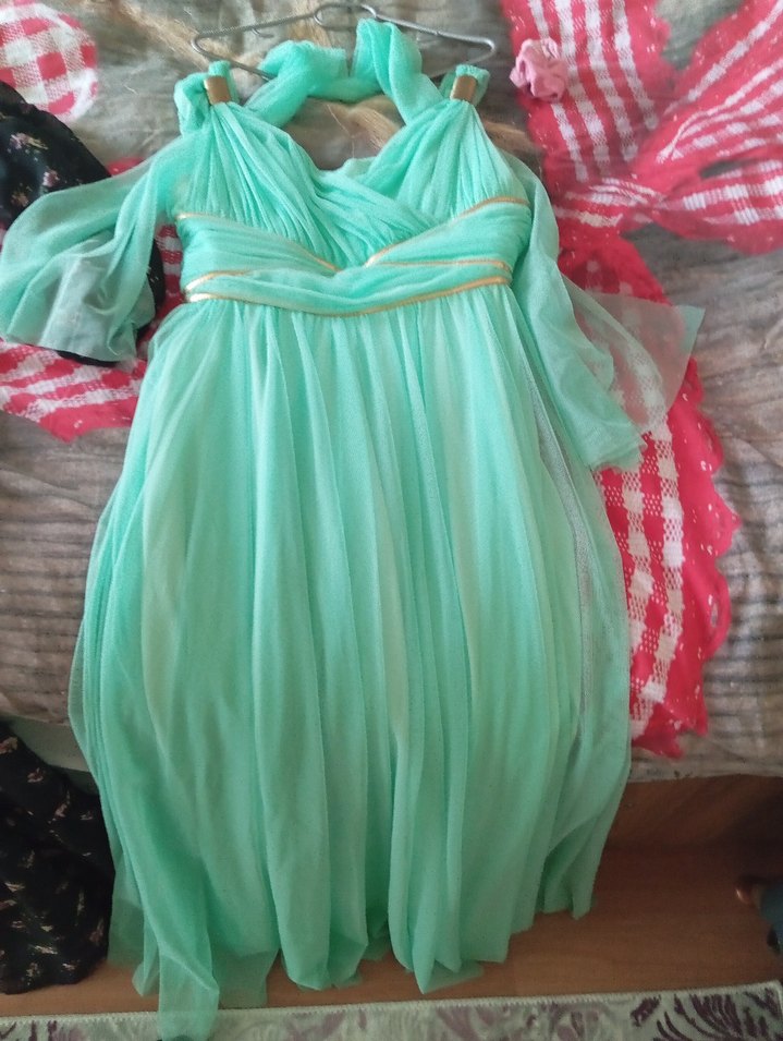 Uzun Kollu V Yakalı Beyaz Midi Elbise - Görsel 4