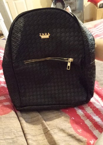 Siyah Deri Kadın Sırt Çantası - Görsel 2