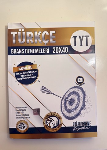 TYT Türkçe Branş Denemeleri 20x40 Güncel