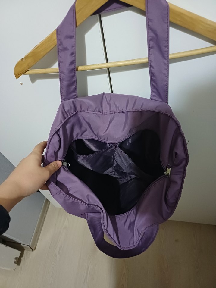 Lila hastane çıkış Kadın bebek Çantası - Görsel 3