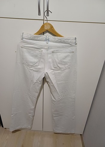 Beyaz Kadın Denim Jean Pantolon - Görsel 2