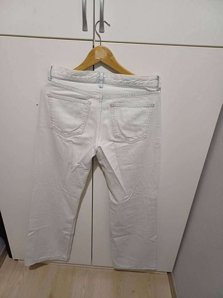 Beyaz Kadın Denim Jean Pantolon - Görsel 2