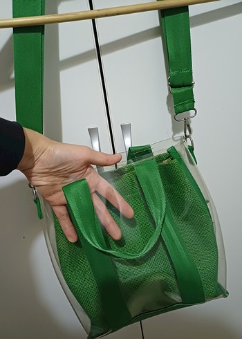 Parlak Yeşil Kadın Omuz Çantası - Görsel 2