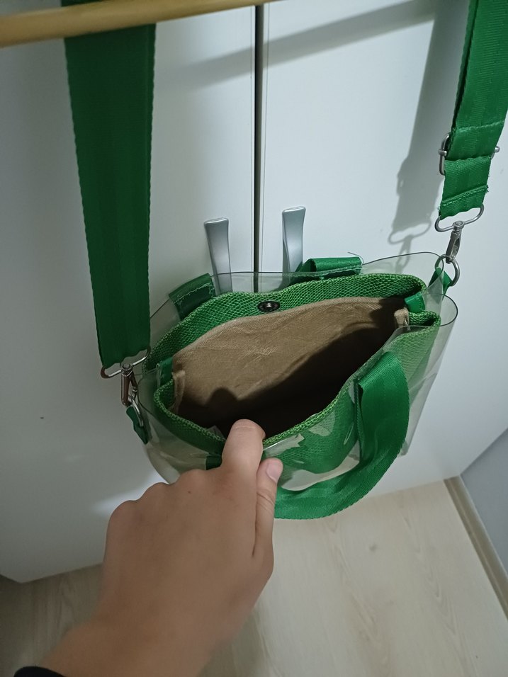 Parlak Yeşil Kadın Omuz Çantası - Görsel 3