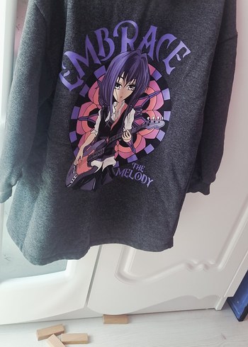 Mor Baskılı Gotik Uzun Kollu kız çocuk Elbise - Görsel 2