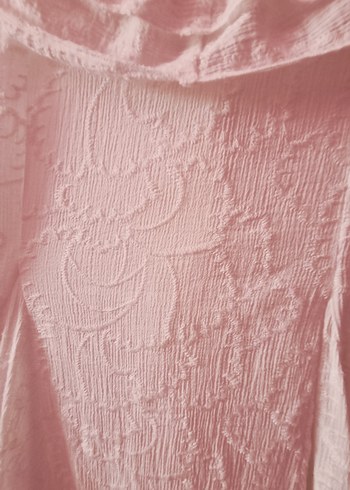 zara fırfırlı Beyaz Keten kız çocuk elbise - Görsel 5