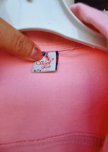Düğmeli Pembe Denim Kız Ceketi - Görsel 6