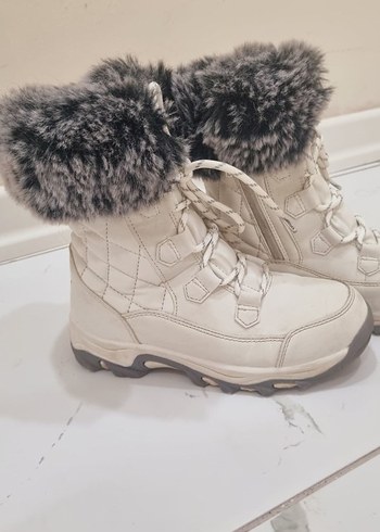 Gri Kürklü Kız çocuk Outdoor  Bot - Görsel 3