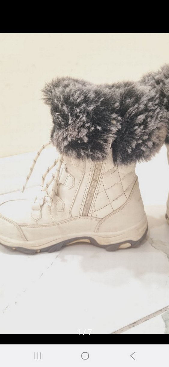 Gri Kürklü Kız çocuk Outdoor  Bot - Görsel 2