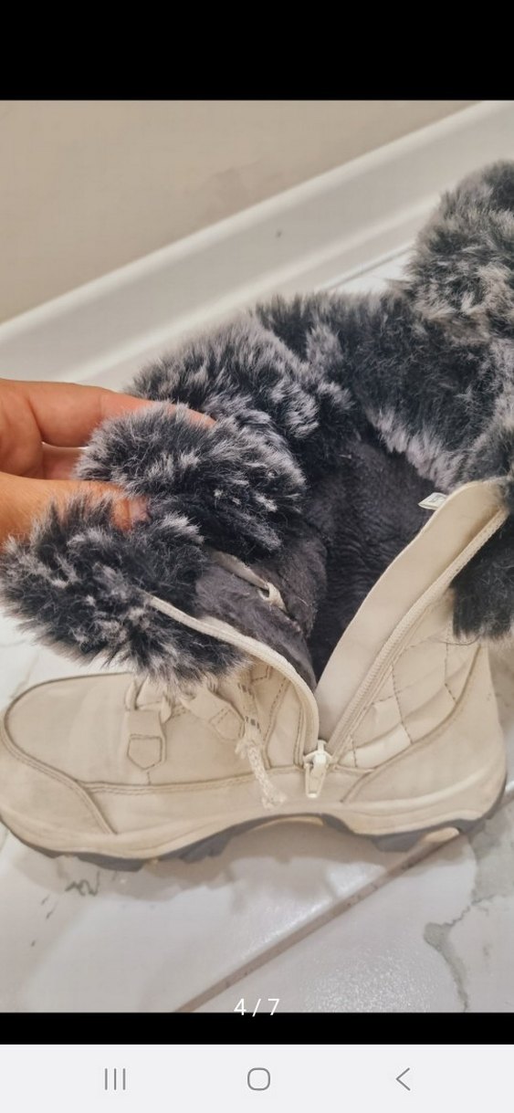 Gri Kürklü Kız çocuk Outdoor  Bot - Görsel 4