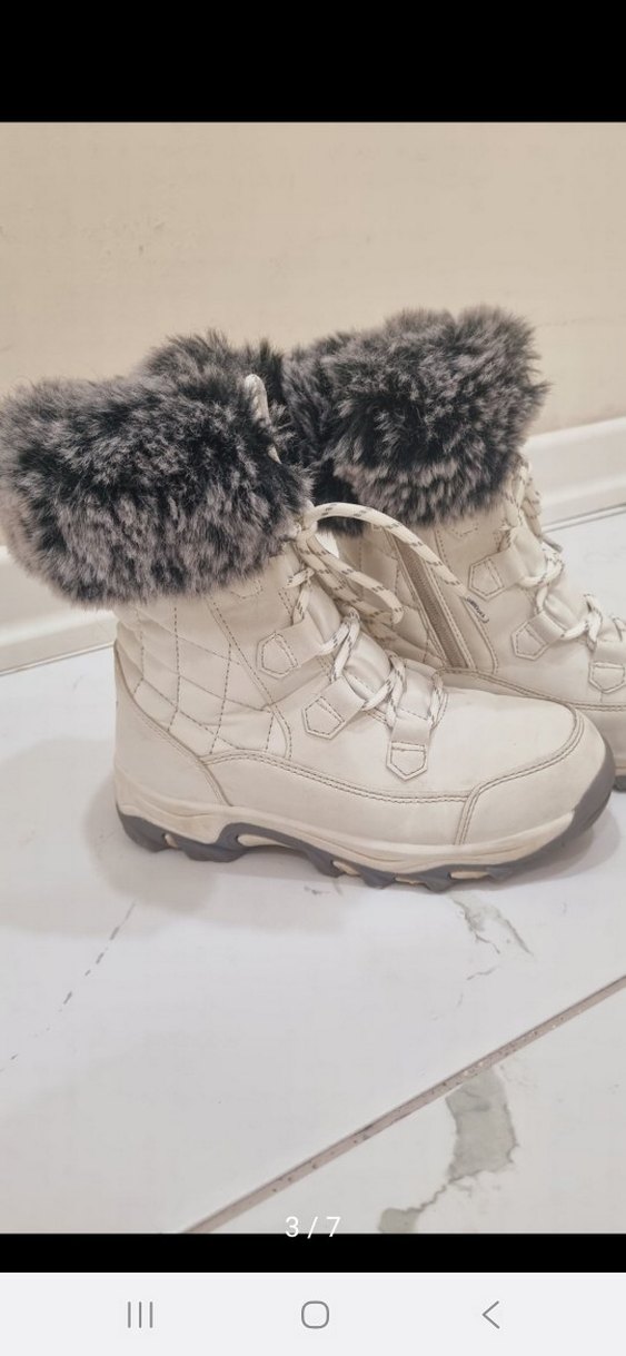 Gri Kürklü Kız çocuk Outdoor  Bot - Görsel 3