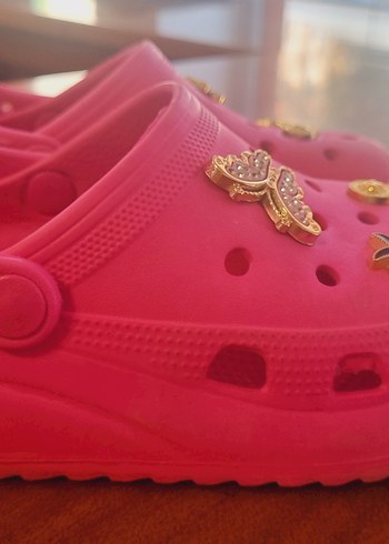 Pembe Düğmeli çocuk  Terlik - Görsel 5