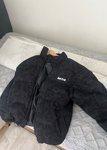 GİESTO ERKEK MONT SİYAH DESENLİ - Görsel 2