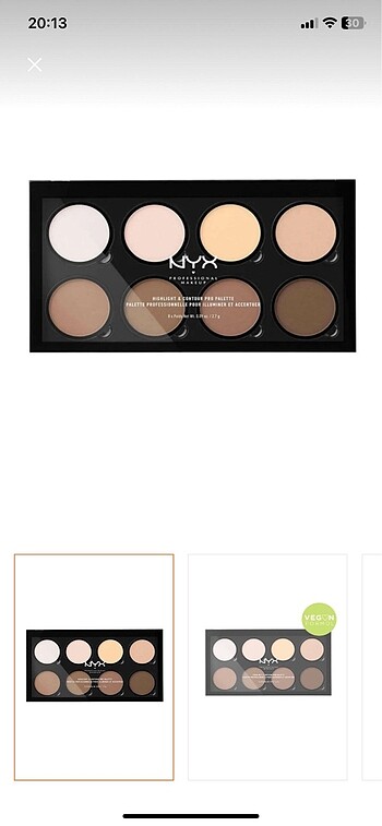 Nyx kontür paleti