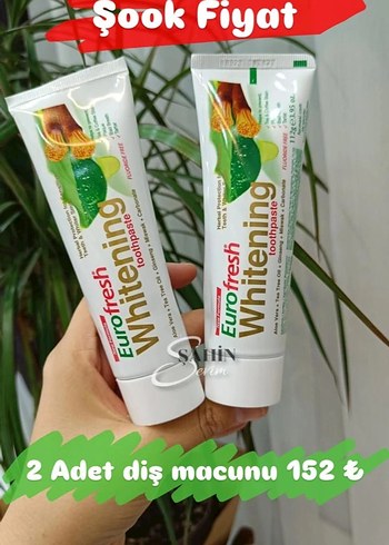 Farmasi Eurofresh Beyazlatıcı Diş Macunu 2'li
