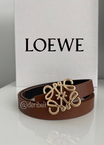 Loewe Kahverengi Deri Kadın Kemer