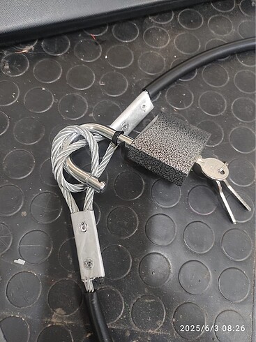 Çelik halat kilit Motorsiklet, Mobilet, Elektrikli bisiklet, sco - Görsel 3