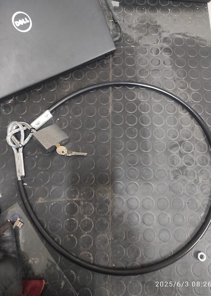 Çelik halat kilit Motorsiklet, Mobilet, Elektrikli bisiklet, sco - Görsel 2