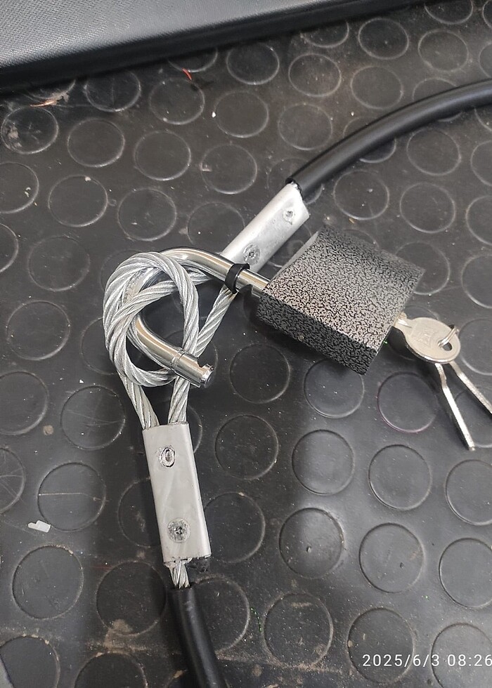 Çelik halat kilit Motorsiklet, Mobilet, Elektrikli bisiklet, sco - Görsel 3