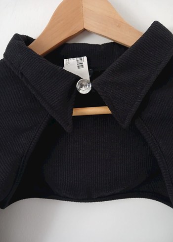 Kadin Siyah Uzun Kollu Bolero - Görsel 3